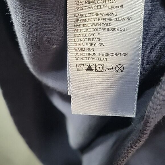 Tommy Bahama Golf 1/4 Zip Pull Over Sweater Performance Dark Blue Mens XL‎ Pima - Picture 6 of 9